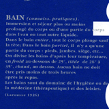 le bain